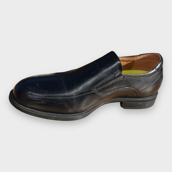 Florsheim Mens Black Leather Slip On Dress Loafers Shoe Size 9.5B - Picture 5 of 12
